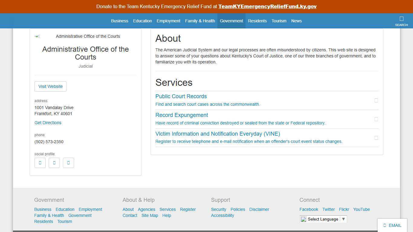 Administrative Office of the Courts